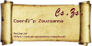 Cserép Zsuzsanna névjegykártya