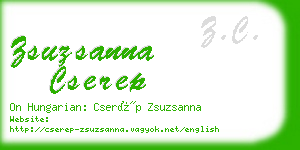 zsuzsanna cserep business card
